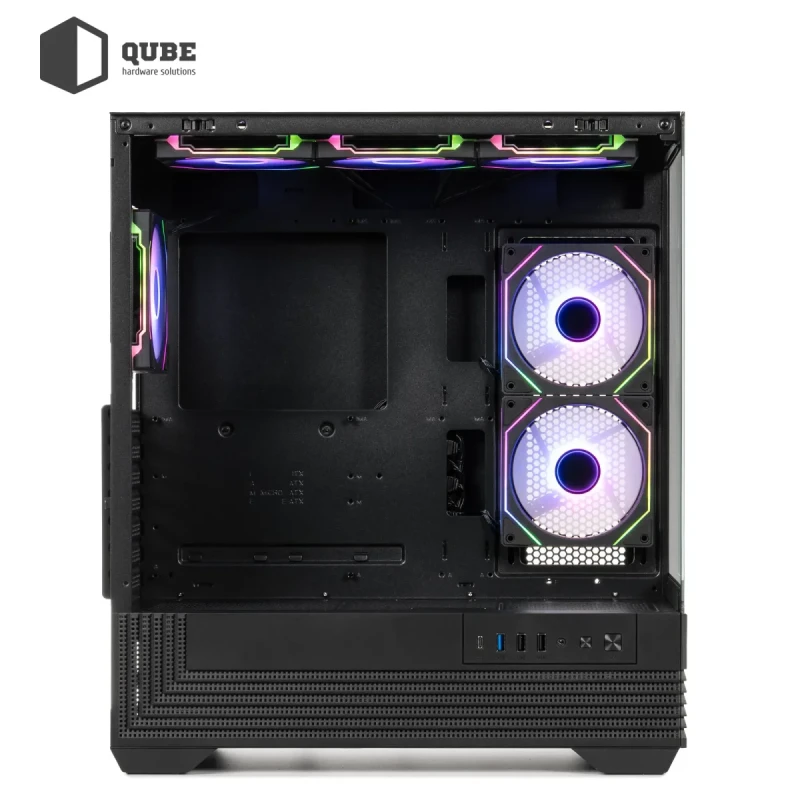 Корпус QUBE FORT ARGB Black (FORT_GBNU3)