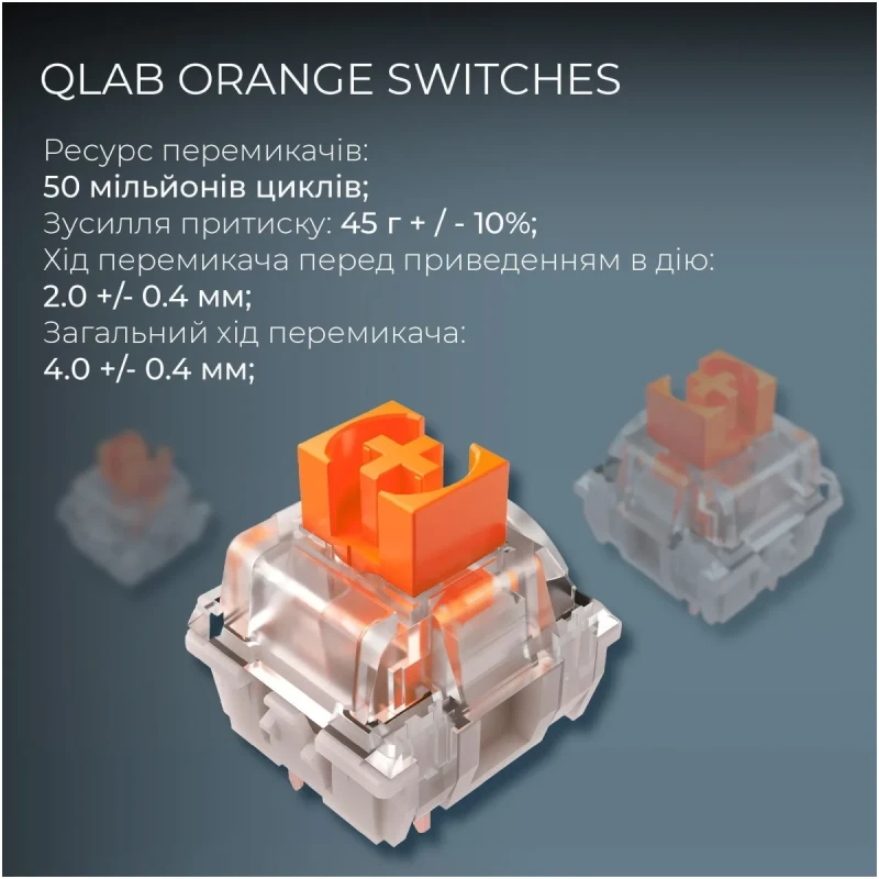 Клавіатура GamePro Asgard Valhalla QLAB Orange Switch RGB Wireless/Bluetooth/USB-C (MK160B Pro)