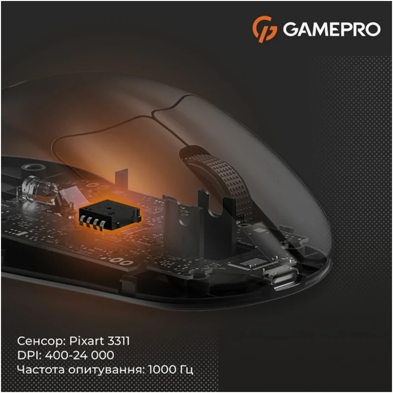 Мишка GamePro Genesis  Avenger Wireless/Bluetooth/USB-C Black (GM096B)