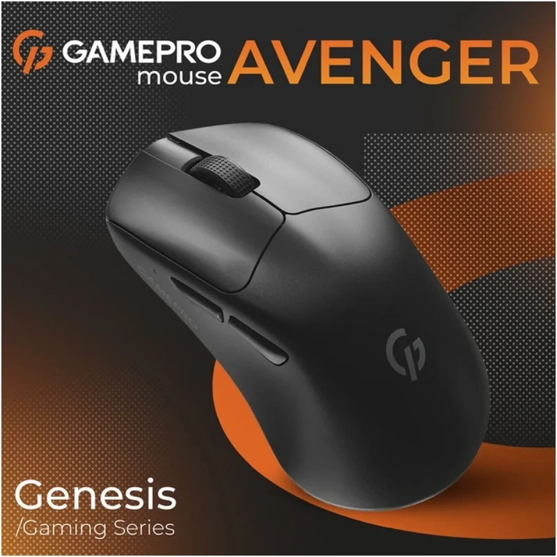 Мишка GamePro Genesis  Avenger Wireless/Bluetooth/USB-C Black (GM096B)
