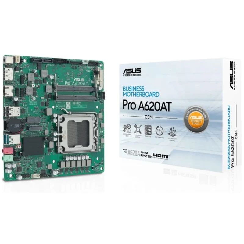 Материнська плата ASUS PRO A620AT-CSM (sAM5, AMD A620, DDR5, ATX)