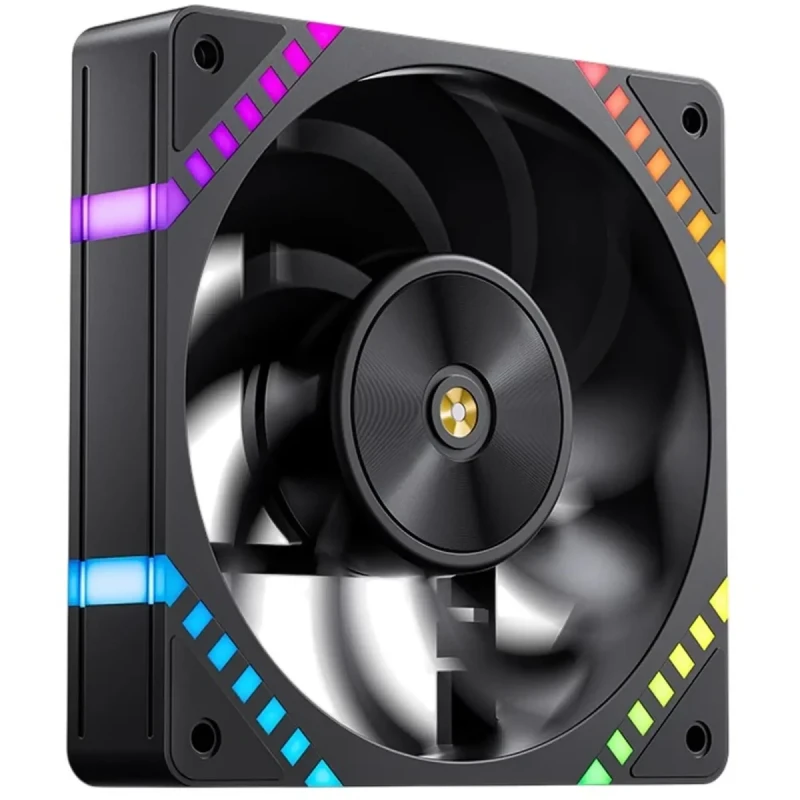Кулер JONSBO HF2-120BR Reverse ARGB Black (120mm, 800-2200RPM, 29,5dB, 4pin+LED 3pin)