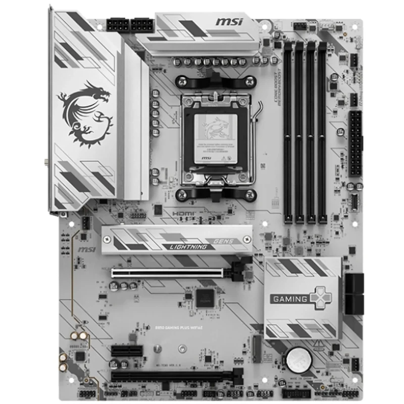 Материнська плата MSI B850 GAMING PLUS WIFI6E (sAM5, AMD B850, DDR5, ATX)