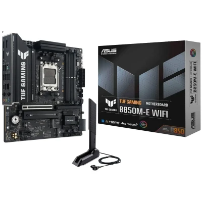 Материнська плата ASUS TUF GAMING B850M-E WIFI (sAM5, AMD B850, DDR5, mATX)