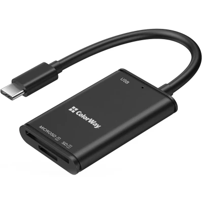 Кардрідер ColorWay USB-C to USB 3.0/SD/MicroSD (CW-CR-02)