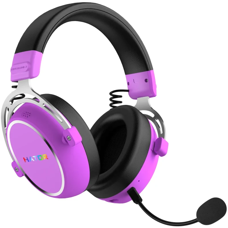 Навушники HATOR Hypergang 3 Hi-Res SyncHUB Wireless Cyber violet (ESH52)