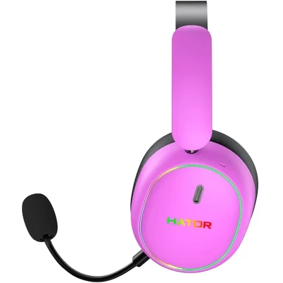 Навушники HATOR Phoenix 2 Hi-Res SyncHUB wireless Cyber violet (ESH42) Навушники HATOR Phoenix 2 Hi-Res SyncHUB wireless Cyber violet (ESH42)