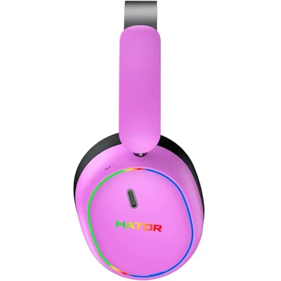 Навушники HATOR Phoenix 2 Hi-Res SyncHUB wireless Cyber violet (ESH42) Навушники HATOR Phoenix 2 Hi-Res SyncHUB wireless Cyber violet (ESH42)