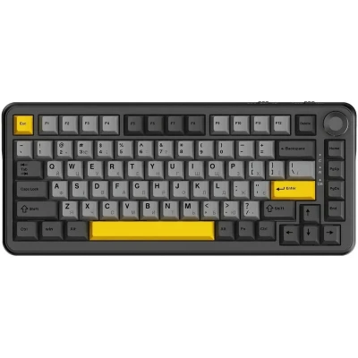 Клавіатура Ajazz AK820 MAX RGB Magnetic Switches (AK820MAX-WM-BGY) Black/Gray/Yellow