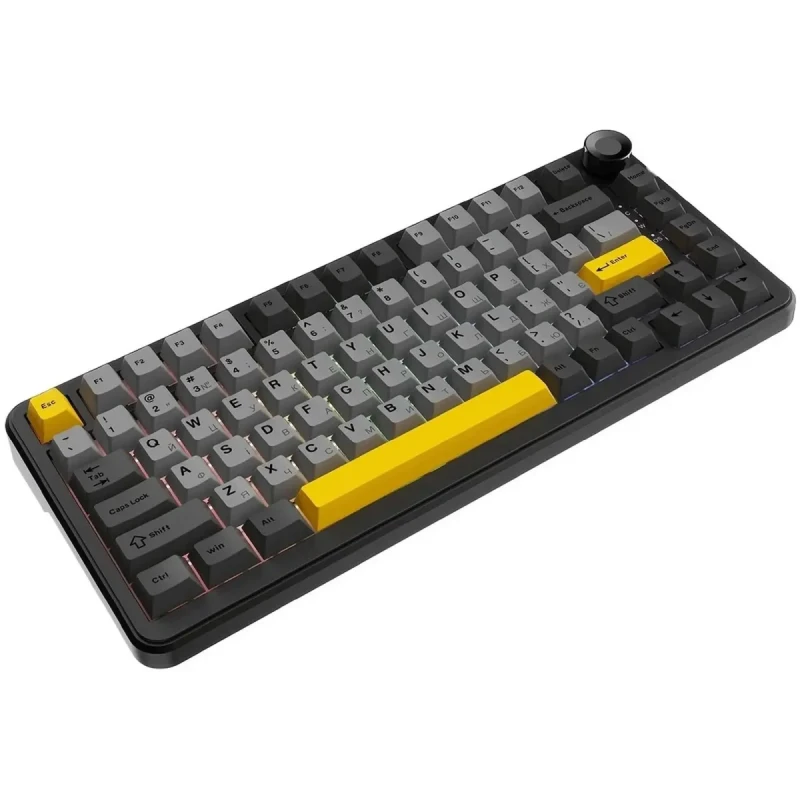 Клавіатура Ajazz AK820 MAX RGB Magnetic Switches (AK820MAX-WM-BGY) Black/Gray/Yellow