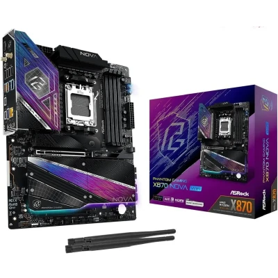 Материнська плата ASRock X870 NOVA WIFI (sAM5, AMD X870, DDR5, ATX)