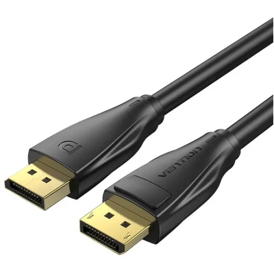 Кабель Vention DP-DP v1.4 5м Black, 8K 60 Hz, 4K 144Hz, 2K 165Hz, 1080P 240Hz (HCCBJ)