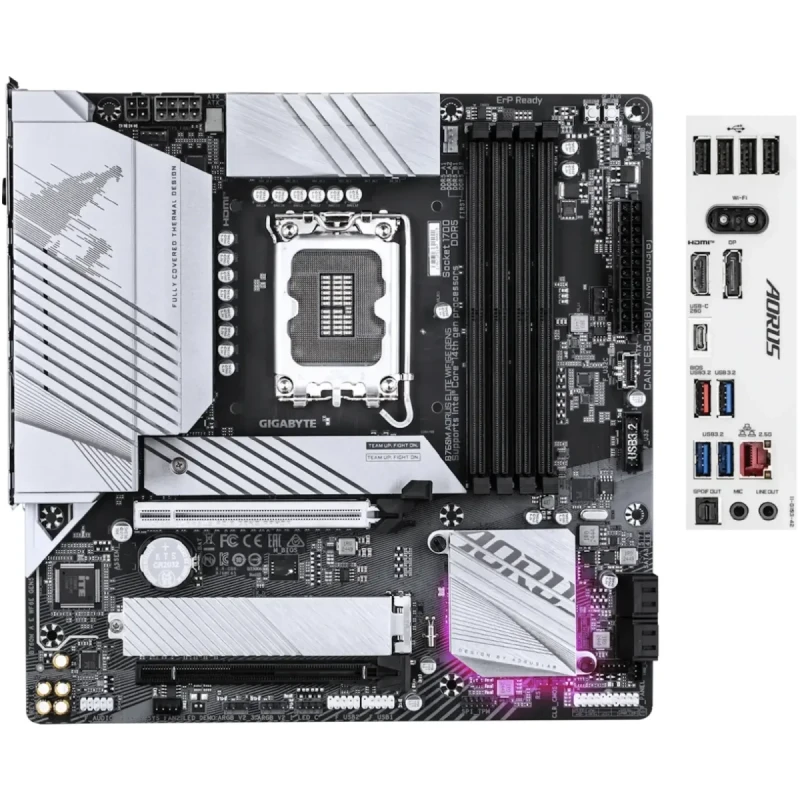 Материнська плата GIGABYTE B760M AORUS ELITE WIFI6E GEN5 (s1700, Intel B760, DDR5, mATX)