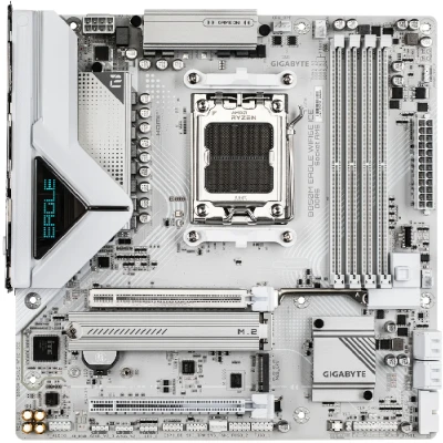 Материнська плата GIGABYTE B850M EAGLE WIFI6E ICE (sAM5, AMD B850, DDR5, mATX) Материнська плата GIGABYTE B850M EAGLE WIFI6E ICE (sAM5, AMD B850, DDR5, mATX)