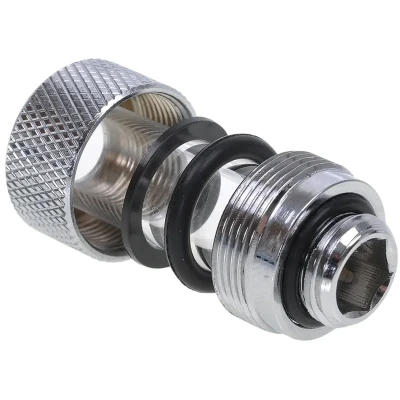 Фітинг Alphacool HT 13mm HardTube compression fitting G1/4 - knurled - chrome (17188) Фітинг Alphacool HT 13mm HardTube compression fitting G1/4 - knurled - chrome (17188)