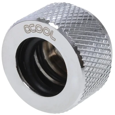 Фітинг Alphacool HT 13mm HardTube compression fitting G1/4 - knurled - chrome (17188)