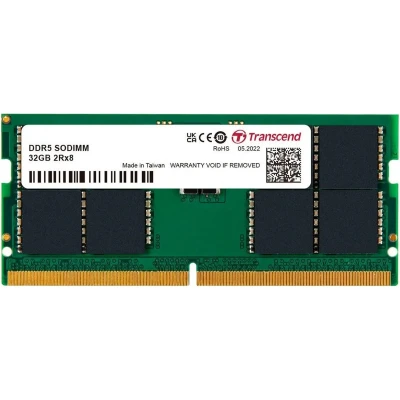 Модуль пам'яті Transcend JetRam DDR5-4800 32GB SODIMM CL40 1.1V Модуль пам'яті Transcend JetRam DDR5-4800 32GB SODIMM CL40 1.1V