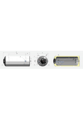 Водонагрівач Eldom Eureka 200  2x1.0 kW 72281D