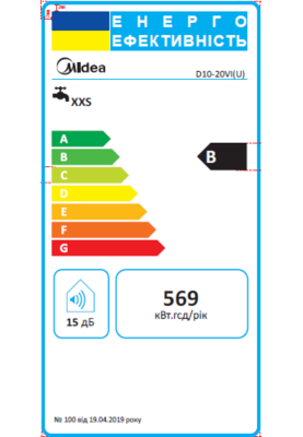 Водонагрівач MIDEA D10-20VI(U)