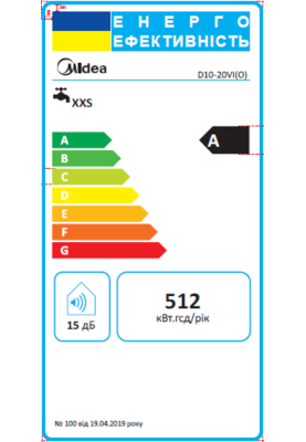 Водонагрівач MIDEA D10-20VI(O)