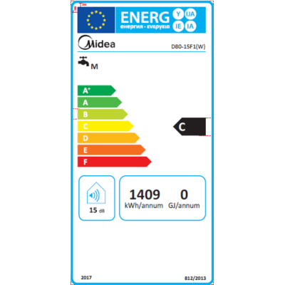 Водонагрівач MIDEA D80-15F1(W) Водонагрівач MIDEA D80-15F1(W)