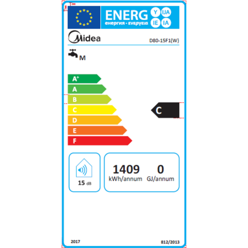 Водонагрівач MIDEA D80-15F1(W) Водонагрівач MIDEA D80-15F1(W)
