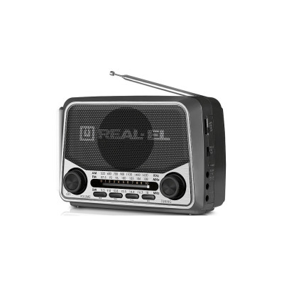 Портативний радіоприймач REAL-EL X-525 Grey (EL121800004) Портативний радіоприймач REAL-EL X-525 Grey (EL121800004)