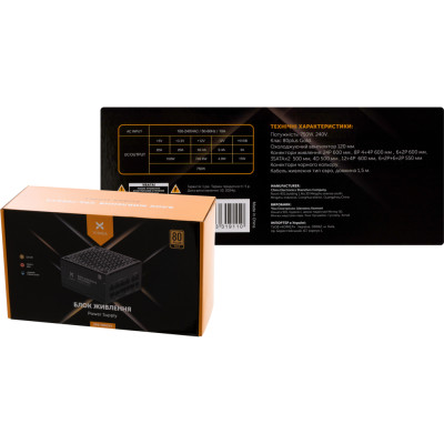 Блок живлення Vinga 750W (VPS-750GV3) Блок живлення Vinga 750W (VPS-750GV3)
