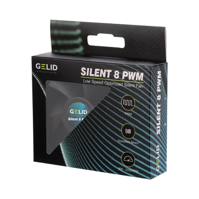 Кулер до корпусу Gelid Solutions Silent 8 PWM (FN-PX08-21) Кулер до корпусу Gelid Solutions Silent 8 PWM (FN-PX08-21)