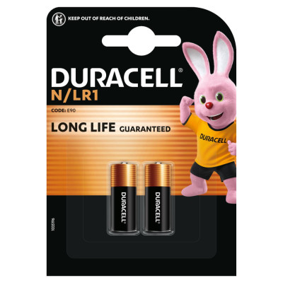 Батарейка Duracell N 1.5V лужна, LR1/E90/4001/AM5/MN9100 2 шт. в упаковці (5007465) Батарейка Duracell N 1.5V лужна, LR1/E90/4001/AM5/MN9100 2 шт. в упаковці (5007465)