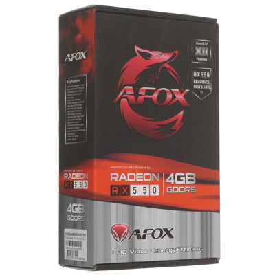 Відеокарта Afox Radeon RX 550 4Gb (AFRX550-4096D5H2-V4) Відеокарта Afox Radeon RX 550 4Gb (AFRX550-4096D5H2-V4)