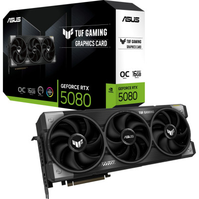 Відеокарта ASUS GeForce RTX5080 16GB TUF OC GAMING (TUF-RTX5080-O16G-GAMING) Відеокарта ASUS GeForce RTX5080 16GB TUF OC GAMING (TUF-RTX5080-O16G-GAMING)