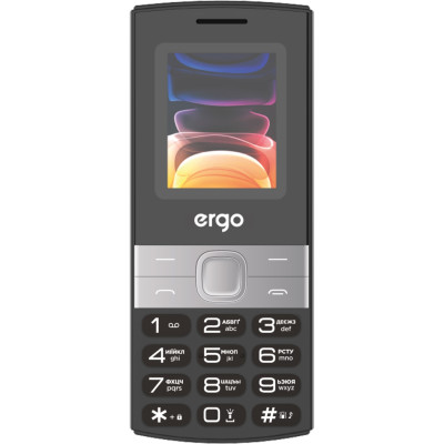 Мобільний телефон Ergo B185 Black Мобільний телефон Ergo B185 Black