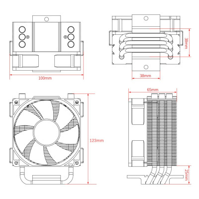 Кулер до процесора ID-Cooling SE-903-XT Кулер до процесора ID-Cooling SE-903-XT