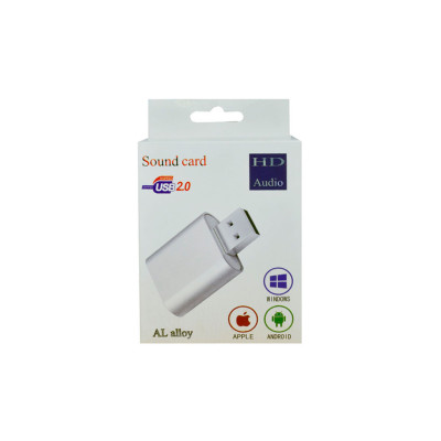 Звукова плата Dynamode USB-SOUND7-ALU black Звукова плата Dynamode USB-SOUND7-ALU black