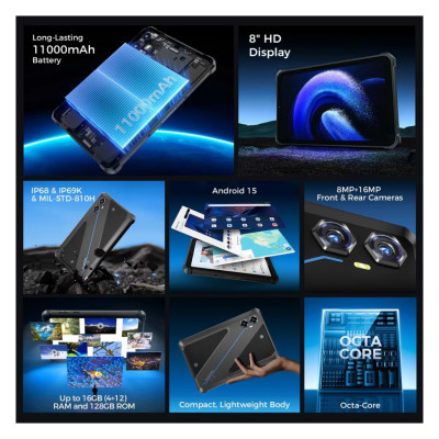 Планшет OUKITEL RT3 plus 8" 4/128GB NFC LTE Black (6941749808516) Планшет OUKITEL RT3 plus 8" 4/128GB NFC LTE Black (6941749808516)
