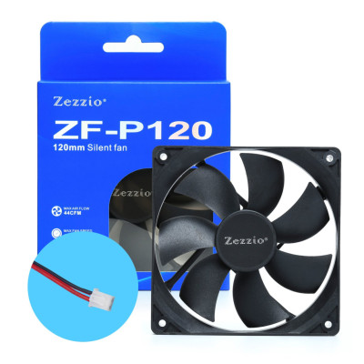 Кулер до корпусу Zezzio ZF-P120 2pin Кулер до корпусу Zezzio ZF-P120 2pin