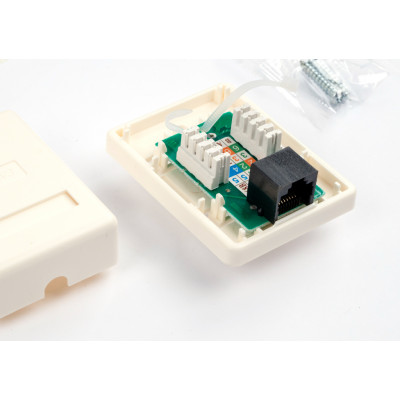 Комп'ютерна розетка RJ45x1 UTP cat.5e 8P8C Vinga (VCPRJ45O1NE) Комп'ютерна розетка RJ45x1 UTP cat.5e 8P8C Vinga (VCPRJ45O1NE)