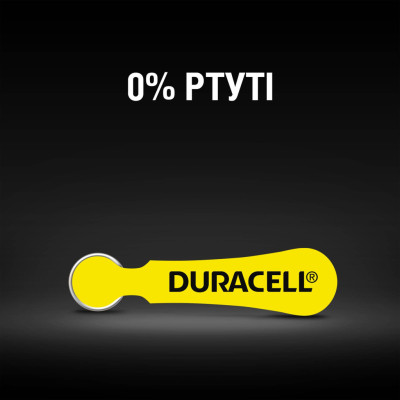 Батарейка Duracell для слухових апаратів розмір 10, 6 шт. в упаковці (5007510/5011445)