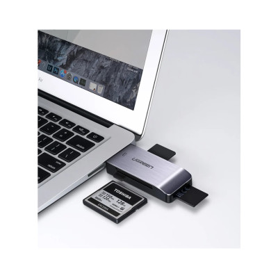 Зчитувач флеш-карт USB-A 3.0 to TF/SD/CF/MS Multifunction Card Reader Multi-Read Ugreen (50541) Зчитувач флеш-карт USB-A 3.0 to TF/SD/CF/MS Multifunction Card Reader Multi-Read Ugreen (50541)