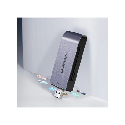 Зчитувач флеш-карт USB-A 3.0 to TF/SD/CF/MS Multifunction Card Reader Multi-Read Ugreen (50541) Зчитувач флеш-карт USB-A 3.0 to TF/SD/CF/MS Multifunction Card Reader Multi-Read Ugreen (50541)