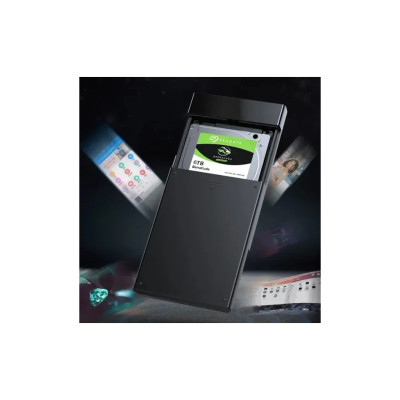 Кишеня зовнішня Ugreen USB 3.0 to SATA 3.0 2.5" HDD/SSD enclosure 6TB UASP black (30847) Кишеня зовнішня Ugreen USB 3.0 to SATA 3.0 2.5" HDD/SSD enclosure 6TB UASP black (30847)