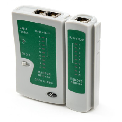 Тестер кабельний Vinga RJ-45/RJ-11 (VCPTT1145) Тестер кабельний Vinga RJ-45/RJ-11 (VCPTT1145)