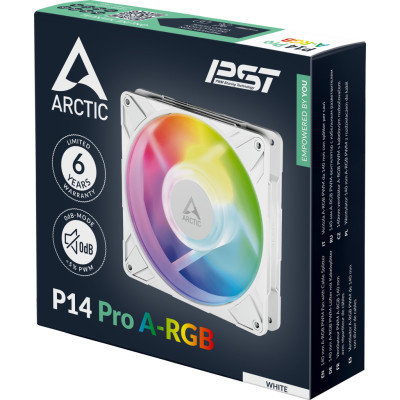 Кулер до корпусу Arctic P14 Pro A-RGB White (ACFAN00318A) Кулер до корпусу Arctic P14 Pro A-RGB White (ACFAN00318A)