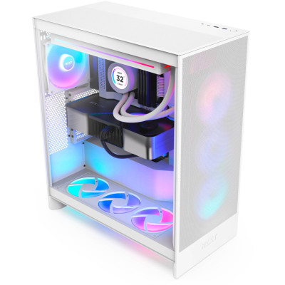 Корпус для ПК NZXT H7 Flow RGB All White (CM-H72FW-R1) Корпус для ПК NZXT H7 Flow RGB All White (CM-H72FW-R1)