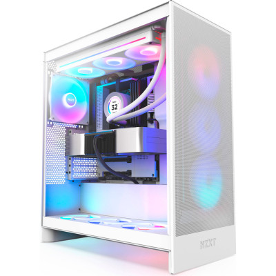 Корпус для ПК NZXT H7 Flow RGB All White (CM-H72FW-R1) Корпус для ПК NZXT H7 Flow RGB All White (CM-H72FW-R1)