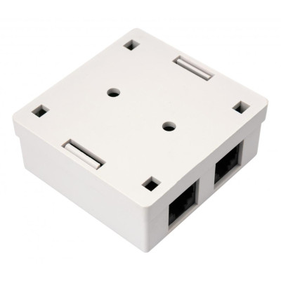 Комп'ютерна розетка RJ45x2 UTP cat.5e 8P8C Vinga (VCPRJ45O2) Комп'ютерна розетка RJ45x2 UTP cat.5e 8P8C Vinga (VCPRJ45O2)