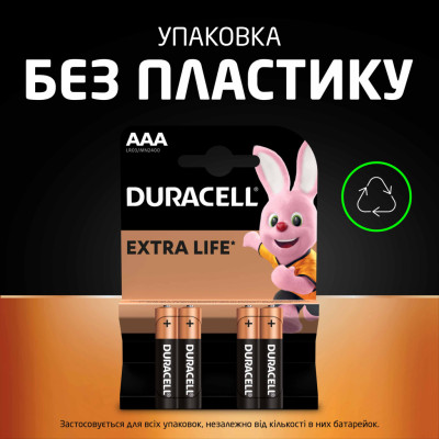Батарейка Duracell AAA лужні 8 шт. в упаковці (5000394203341 / 81480364)