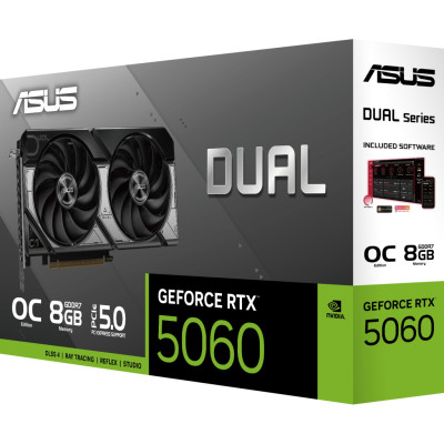 Відеокарта ASUS GeForce RTX5060 8Gb DUAL OC (DUAL-RTX5060-O8G) Відеокарта ASUS GeForce RTX5060 8Gb DUAL OC (DUAL-RTX5060-O8G)