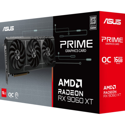 Відеокарта ASUS Radeon RX 9060 XT 16Gb PRIME OC (PRIME-RX9060XT-O16G) Відеокарта ASUS Radeon RX 9060 XT 16Gb PRIME OC (PRIME-RX9060XT-O16G)